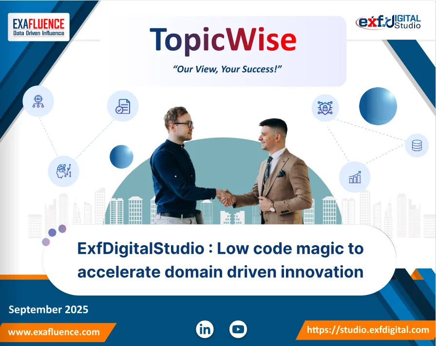 ExfDigitalStudio: Low code magic to accelerate domain driven innovation